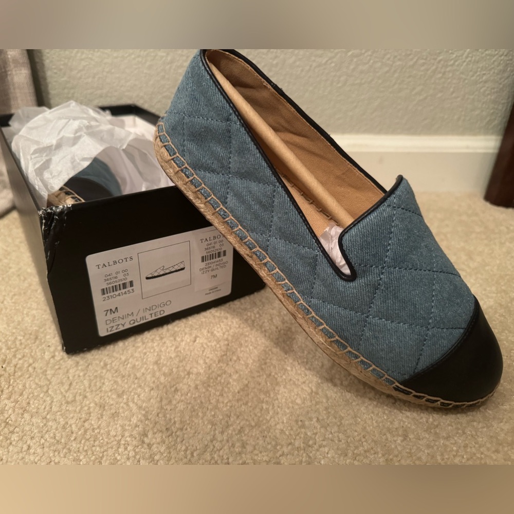 Talbots brand new espadrilles